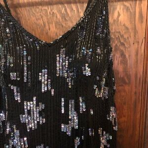 Jakelin Designs Vintage Beaded Mini Sequin Dress